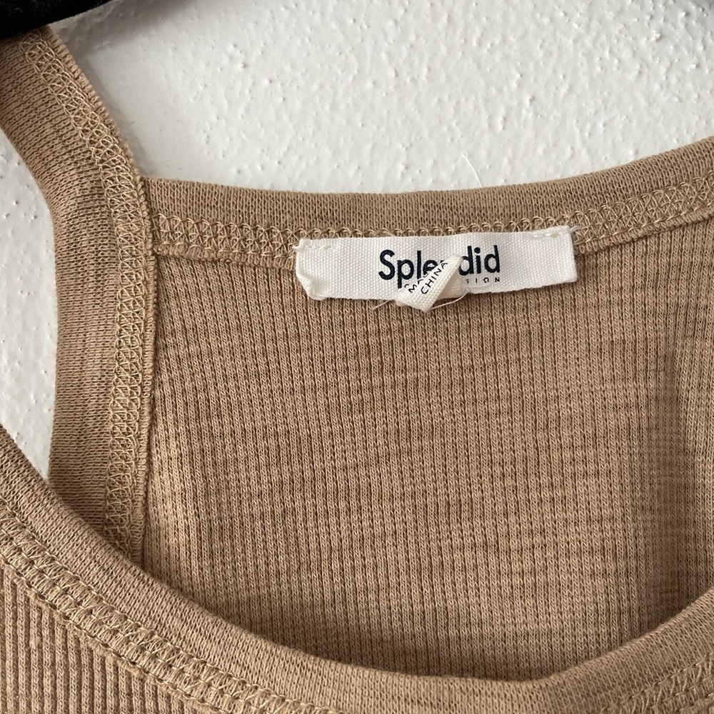 SPLENDID Ribbed Halter Tank - Picture 3 of 3